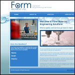 Screen shot of the Form Waterjet Ltd website.