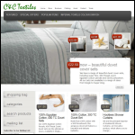 Screen shot of the C & C Textiles Ltd website.