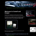 Screen shot of the Cowell & Cooper Ltd website.