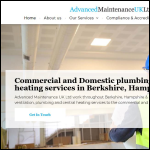 Screen shot of the Advanced Maintenance UK Ltd website.