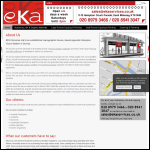 Screen shot of the EKA Services website.