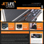 Screen shot of the Jetlife Cases website.