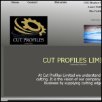 Screen shot of the Cut Profiles Ltd website.