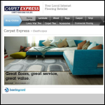 Screen shot of the Carpet Express website.
