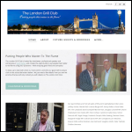 Screen shot of the The London Grill Club Ltd website.
