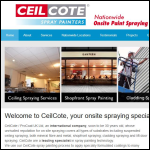 Screen shot of the CeilCote website.