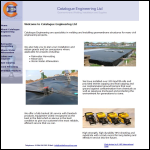 Screen shot of the Catalogue Engineering Ltd website.