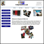 Screen shot of the Chapman & Mellor Ltd website.