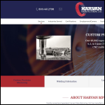Screen shot of the Harvan Ltd website.