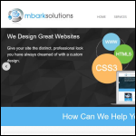 Screen shot of the Embark Solutions Ltd website.