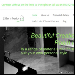 Screen shot of the Elite Interiors London Ltd website.