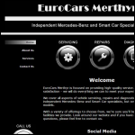 Screen shot of the Eurocars Merthyr Ltd website.