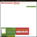 Screen shot of the Westcountry Direct Ltd website.