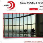Screen shot of the Amal Travel & Tours Ltd website.