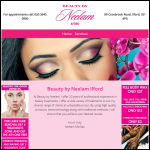 Screen shot of the Beauty By Neelam Ilford Ltd website.