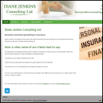 Screen shot of the Diane Jenkins Consulting Ltd website.