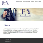 Screen shot of the Jeaholdings Ltd website.