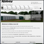 Screen shot of the Abbey Construction Ltd website.