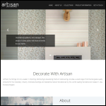Screen shot of the Artisan Brands Ltd website.