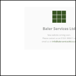 Screen shot of the Baler Services Ltd website.