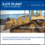 Screen shot of the 2jj's Plant Ltd website.