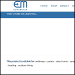 Screen shot of the Eurometer Ltd website.