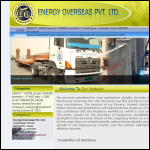 Screen shot of the Energy Overseas Ltd website.