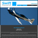 Screen shot of the Swift Composites Ltd website.