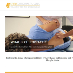 Screen shot of the Shires Chiropractic Clinic Ltd website.