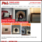 Screen shot of the P & L Fireplaces Ltd website.