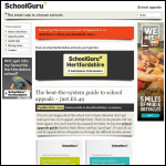 Screen shot of the SchoolGuru website.