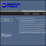 Screen shot of the Duraflon Fabrics Ltd website.