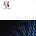 Screen shot of the Abrata Tech Ltd website.