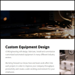 Screen shot of the Cor Engineering Ltd website.