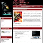 Screen shot of the Keane Computer Services website.