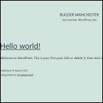 Screen shot of the Manchester Design & Build Ltd website.
