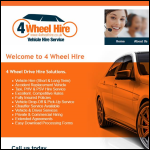 Screen shot of the 4 Wheel Hire Ltd website.