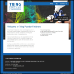 Screen shot of the Tring Powder Finishers Ltd website.