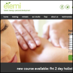 Screen shot of the Elemi Training Ltd website.