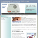 Screen shot of the Carbon-monoxide-detectors.co.uk website.