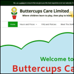 Screen shot of the Buttercup Care Ltd website.