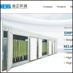 Screen shot of the Newater Ltd website.