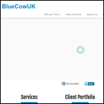 Screen shot of the Bluecowuk (Consultancy) Ltd website.
