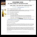 Screen shot of the Krisemma Wine Ltd website.
