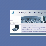Screen shot of the LJB Designs website.
