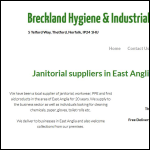 Screen shot of the Breckland Hygiene & Mobility Ltd website.