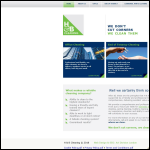 Screen shot of the H & B Cleaning Services Ltd website.