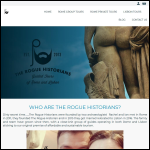 Screen shot of the The Rogue Historians Ltd website.