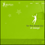Screen shot of the Elation Design Studio Ltd website.