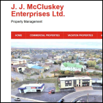 Screen shot of the Jj Mccluskey Ltd website.